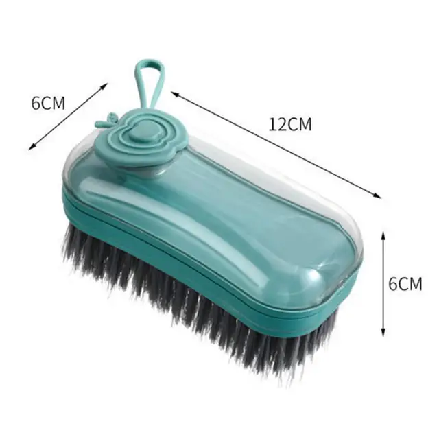 Ruhák Súroló Tartós Bozót Kefe Gyönyörű Formájú Függő Formatervezésű Cipő Ruházati Bozótkefe Szappan Adagolóval - Image 4