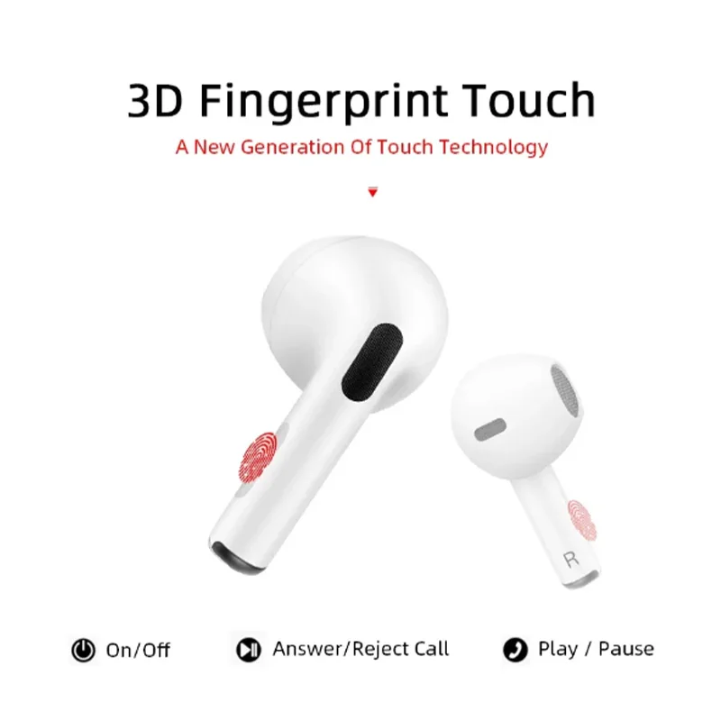 Wireless Earphones #Air Mini Pro4 TWS Bluetooth 5.0 In-Ear Stereo Earbuds Charging Case Waterproof Sports Handsfree Headset