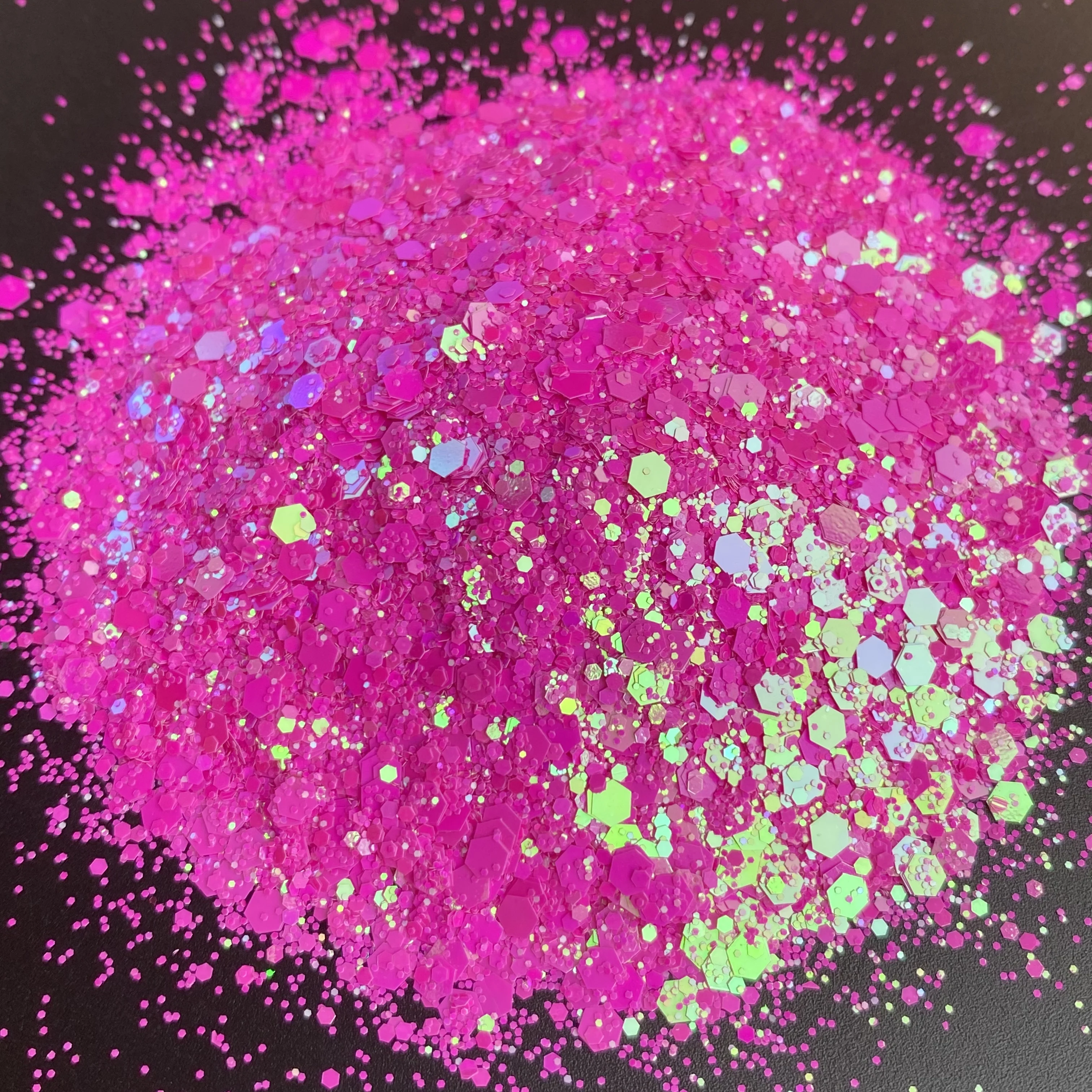 2oz (57g) Shaker Packing Holographic Macaron Chunky Glitter Sequins Bulk for Tumblers Craft Nails nail glitter nail decoration nail decorations