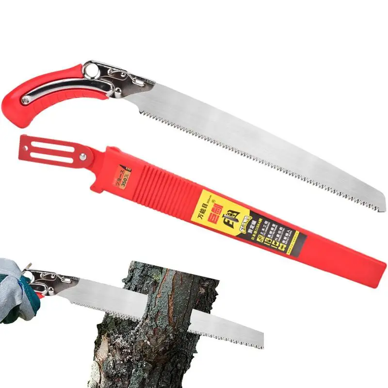 SK5 Steel Hand Saw With Sheath Carpenter Woodworking Saw Garden Tree Pruning Manual Landscaping Tools Tree Cutter hand saw
