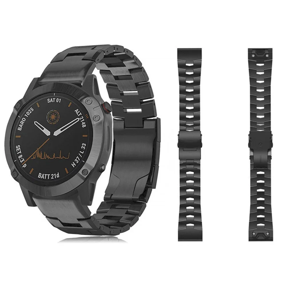 22 26mm Titanium Alloy Quick Release Watchband For Garmin Fenix 6 6X 5