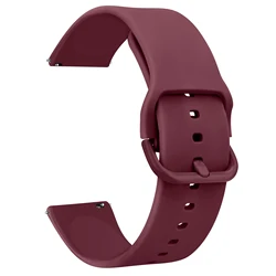 Sleek 20mm Replacement Watch Band with Adjustable Strap and Classic Bracelet Design for 20mm Universal (Wine Red)