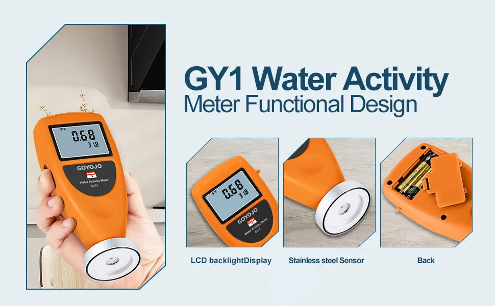 Digital Water Activity Meter Food Water Activity Tester Precision 0aw~1.0aw Opti