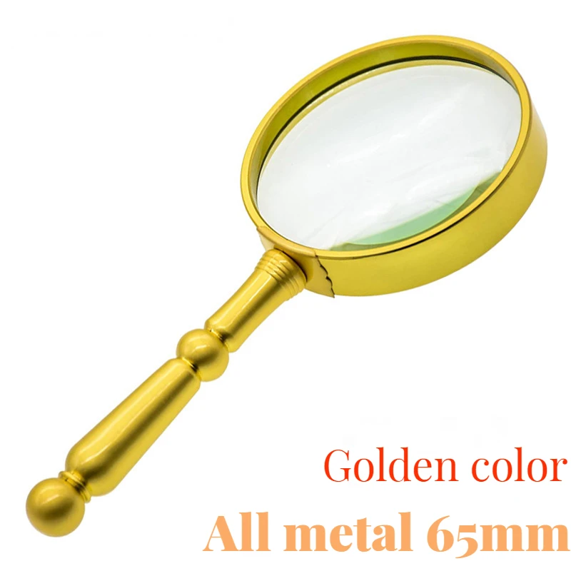 5X Metal High-end Gifts Bronze Hand Jewelry Magnifier Hand Loupe Magnifying  Glass For Reading Jewelry Identifying Office Tools - AliExpress