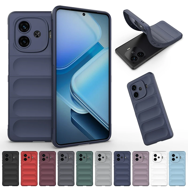 VIVO iQOO Z9 Turbo Z9X 5G back cover soft silicone anti-fall shock protection phone case Funda Coque cases