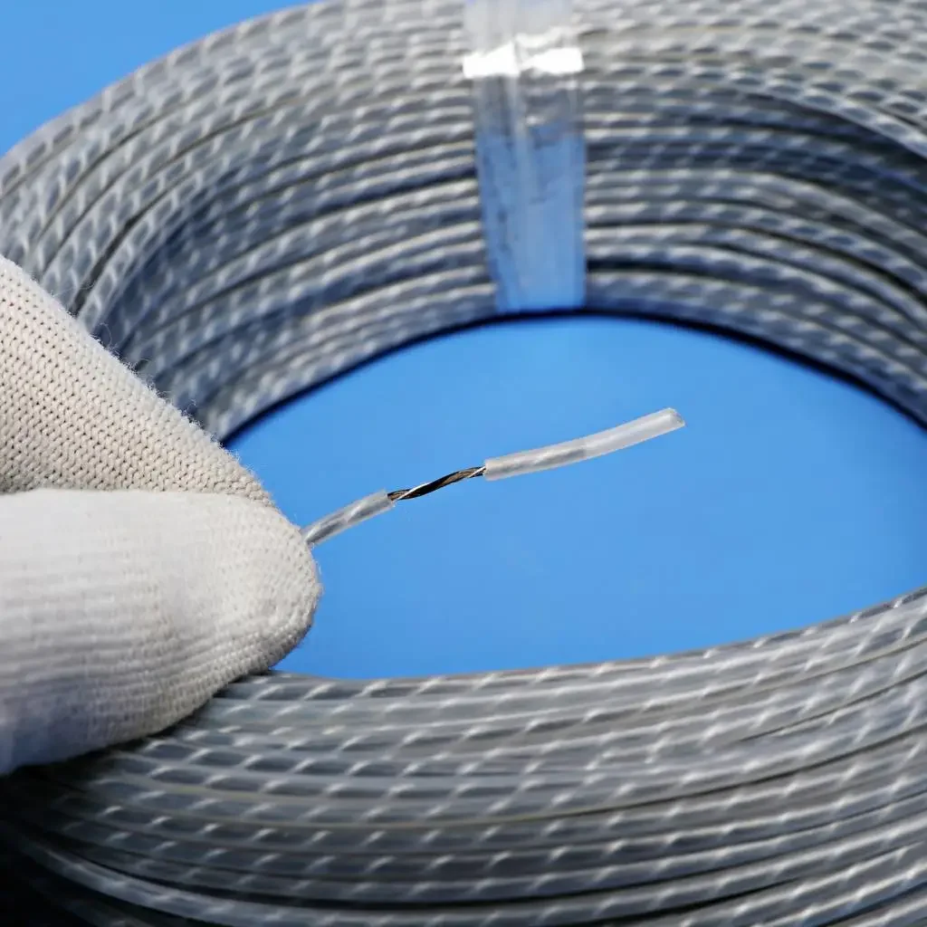Upgraded heating cable transparent floor heating wire 100m 12K 33 ohm / M carbon electric cable electric heating wire,electric underfloor heating