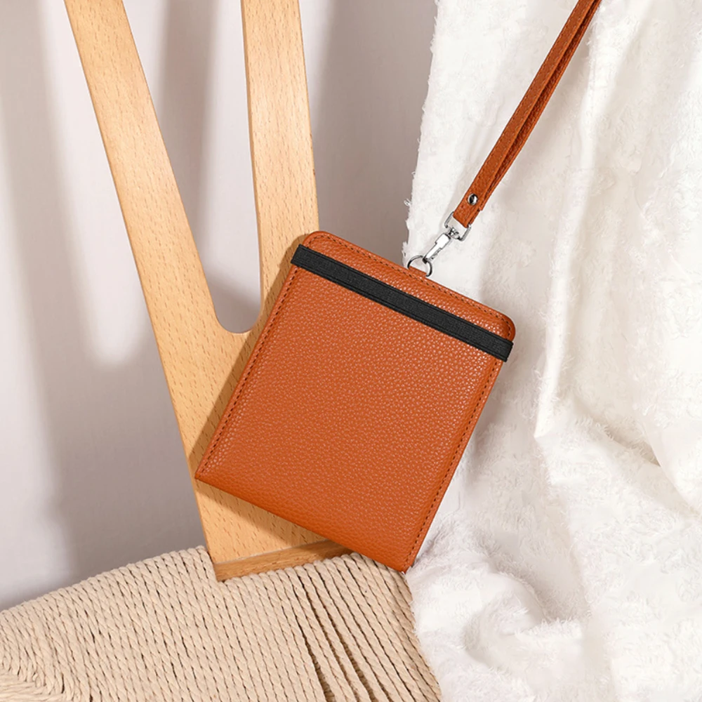 PU Leather Passport Wallet RFID Multi Slot Multi-function Passport Holder with Business Card Storage Protective Document Holder