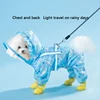 Cinnamoroll Pet Raincoat Waterproof Hood Rain Jacket for Dogs of all Sizes - Keep Your Pup Dry and Stylish 1