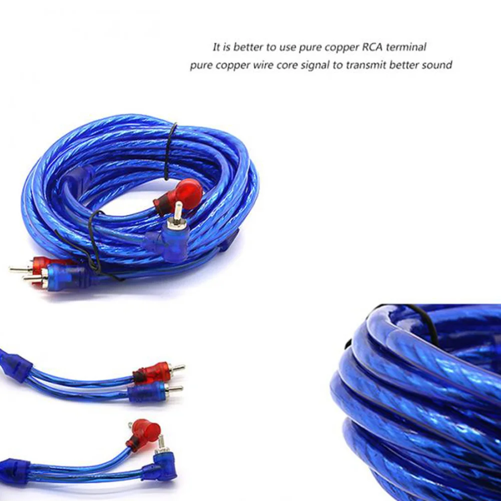 Car Audio Speakers Wiring kits Cable Amplifier Subwoofer Speaker Installation Wires Kit 10GA Power Cable 60 AMP Fuse Holder