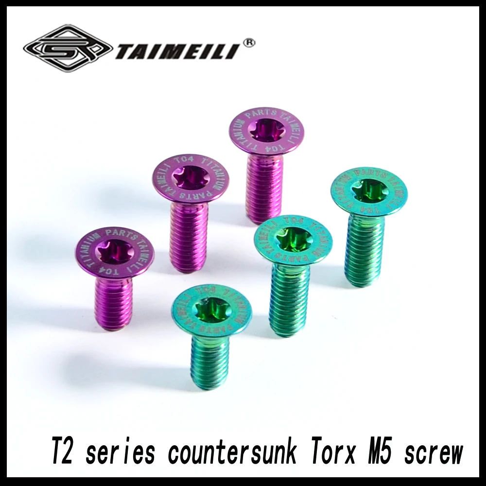 TAIMEILI 1pcs 티타늄 합금 카운터싱크 헤드 스크류 T2 시리즈 Torx m5x12-35mm 스티어링 휠 수정 1pcs