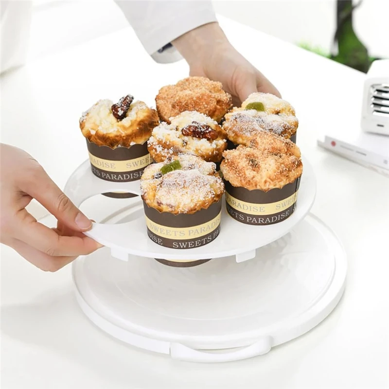 Cake Carrier Storage Container With Lid and Handle, Round Cupcake Keeper  Cheesecake Holder for Transport Cakes, Pies, Desserts 