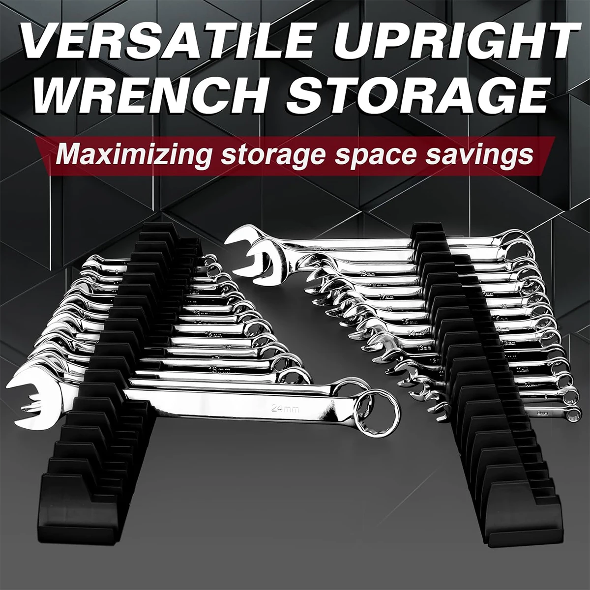 Wrench Organizer for Tool Box Magnetic Wrench Holder Modular Pieces Free Combination Tool Box Widget Keep Wrenches Organized