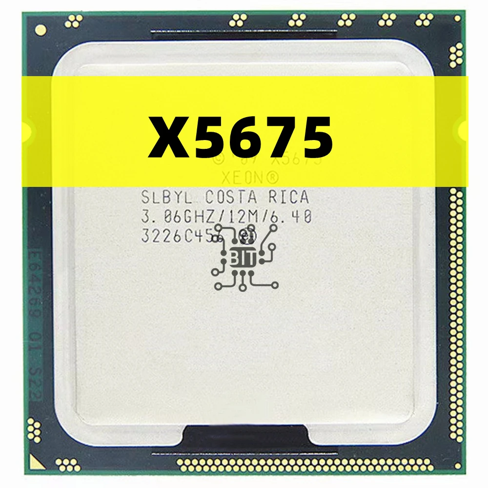 Processador Xeon X5675 Cache 12m 306 Ghz 640 gt s Qpi Lga 1366 Cpu do Servidor