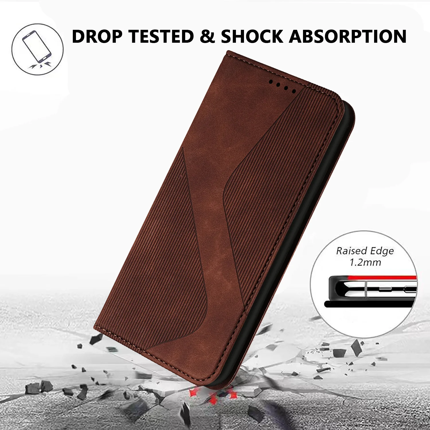 Leather Wallet Flip Case for Motorola Edge 60 Series