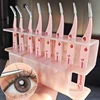 7styles Professional Eyelash Tweezers Stainless Steel Curved 3D Lashes Extension Makeup Tools Anti-static False Eyelashes Pincet 1