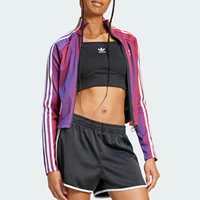 Adidas véritable Superstar nouvelle veste de mode à col montant zippé pour femme JW9744 2