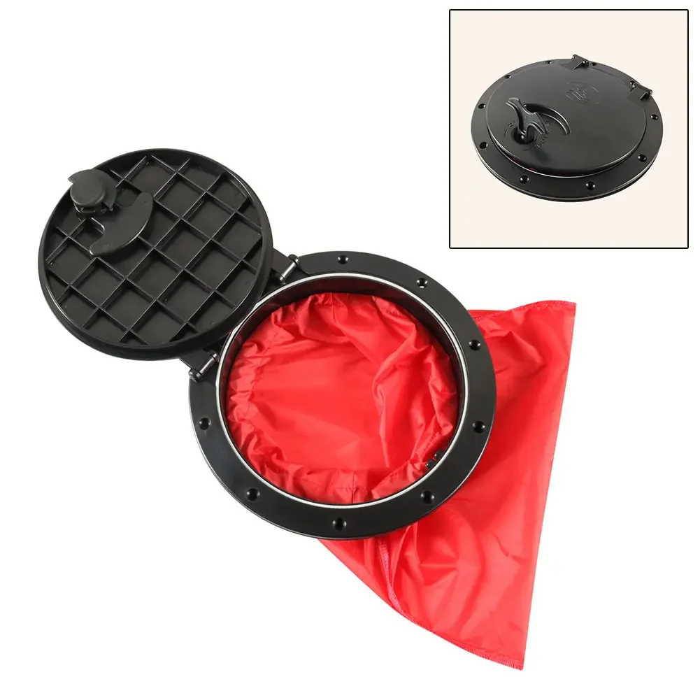 Kayak Deck Plate Boat Protect Your Boat with this 26cm Deck Plate Storage Bag Kit Easy to Install! (114 characters)