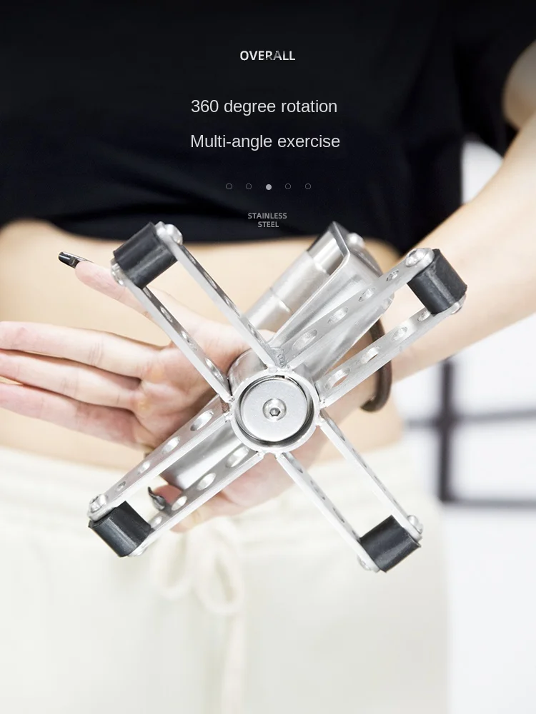 Stainless steel rotary push-ups for arm muscle chest muscle abdominal exercise home fitness equipment