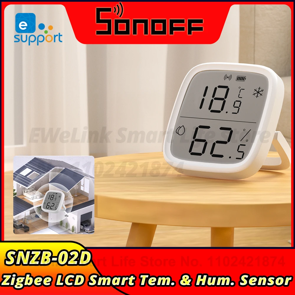 SONOFFSNZB02DZigbeeSensorLCDSmartTemperatureHumiditySensor