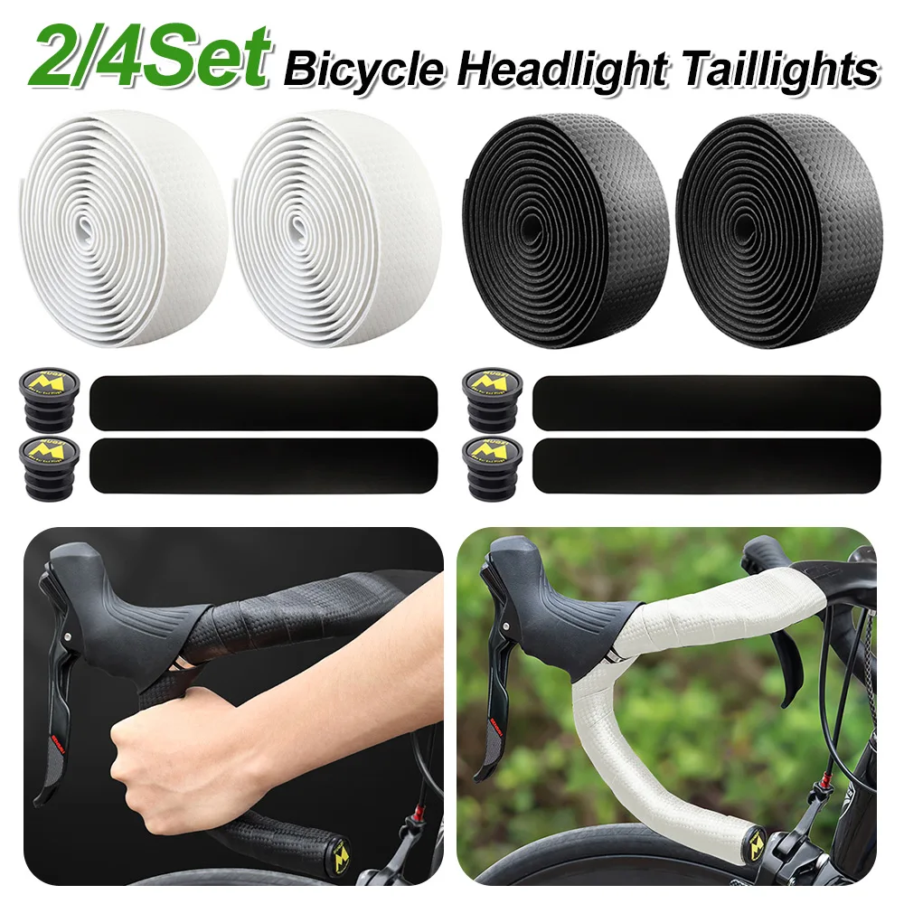 MUQZI Road Bicycle Handlebar Bar Tape Sweat Absorption Damping Road Bike Handle Belt Wraps Quick-drying Enhance Bike Grip