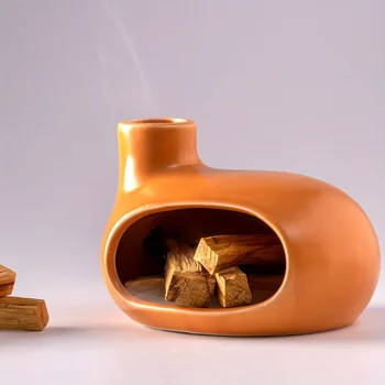 [Fly Ash Resistant] Handcrafted Ceramic Palo Santo Holder & Sage Burner | Ceramic | Fly Ash Resistant, Durable | Meditation 1