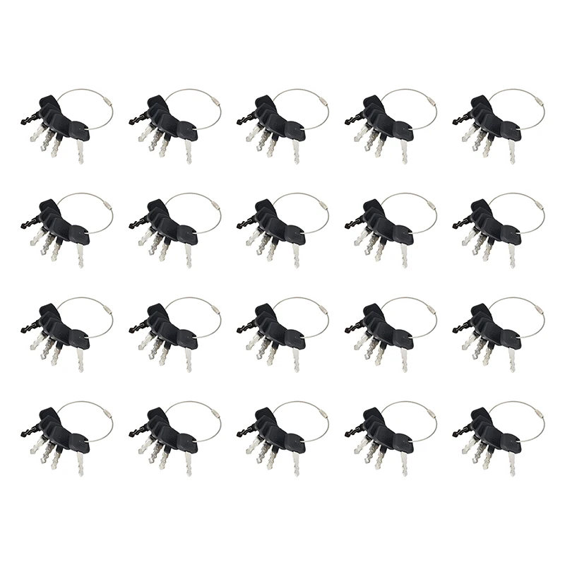 100pc Ignition Keys 68920 Compatible With Kubota Utility Vehicle RTV B BX F GR ZD RTV500 RTV900 series Garden Tractor Mower
