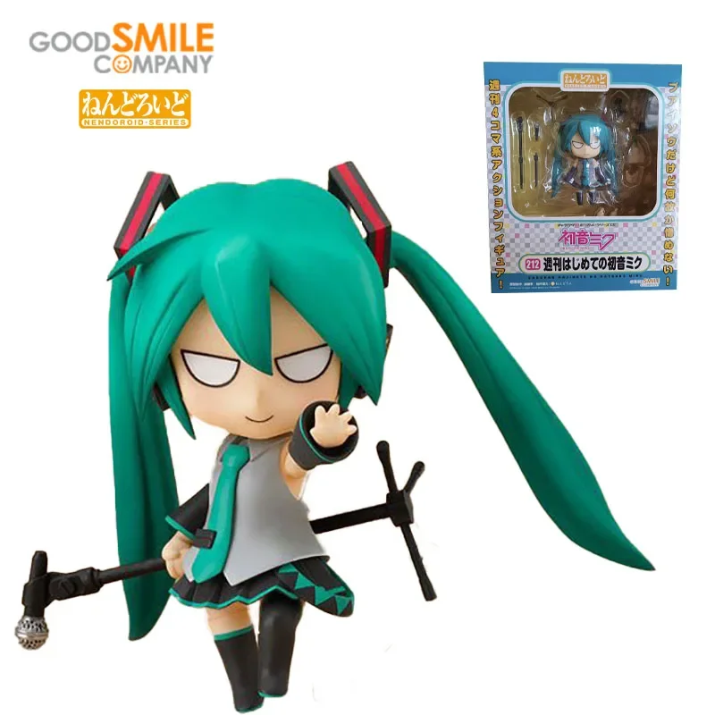 

ПВХ экшн-фигурка гексуне Мику из аниме «Хорошая Улыбка» NENDOROID 212 Hatsune, Вокалоид, коллекционная игрушка, оригинальный подарок, 10 см
