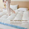 Fleece MattressTopper-Extra Thick Luxury Plush Bed Pad Soft Pillow Top With Polyester Fill forBack Pain Relief and Winter Warmth 3
