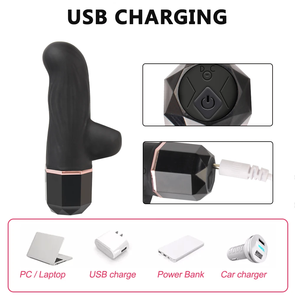 Frequenza G-spot 12 stimolatore del clitoride giocattoli sessuali per donne rossetto vibratore per dito sesso in silicone Pr_voghion.com