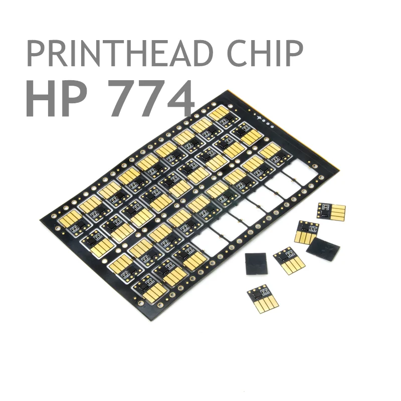 

Чип [1x HP774] доступен чип LM/C PB & LG MB & CR M & Y для печатающей головки HP Designjet 6610 Designjet 6810