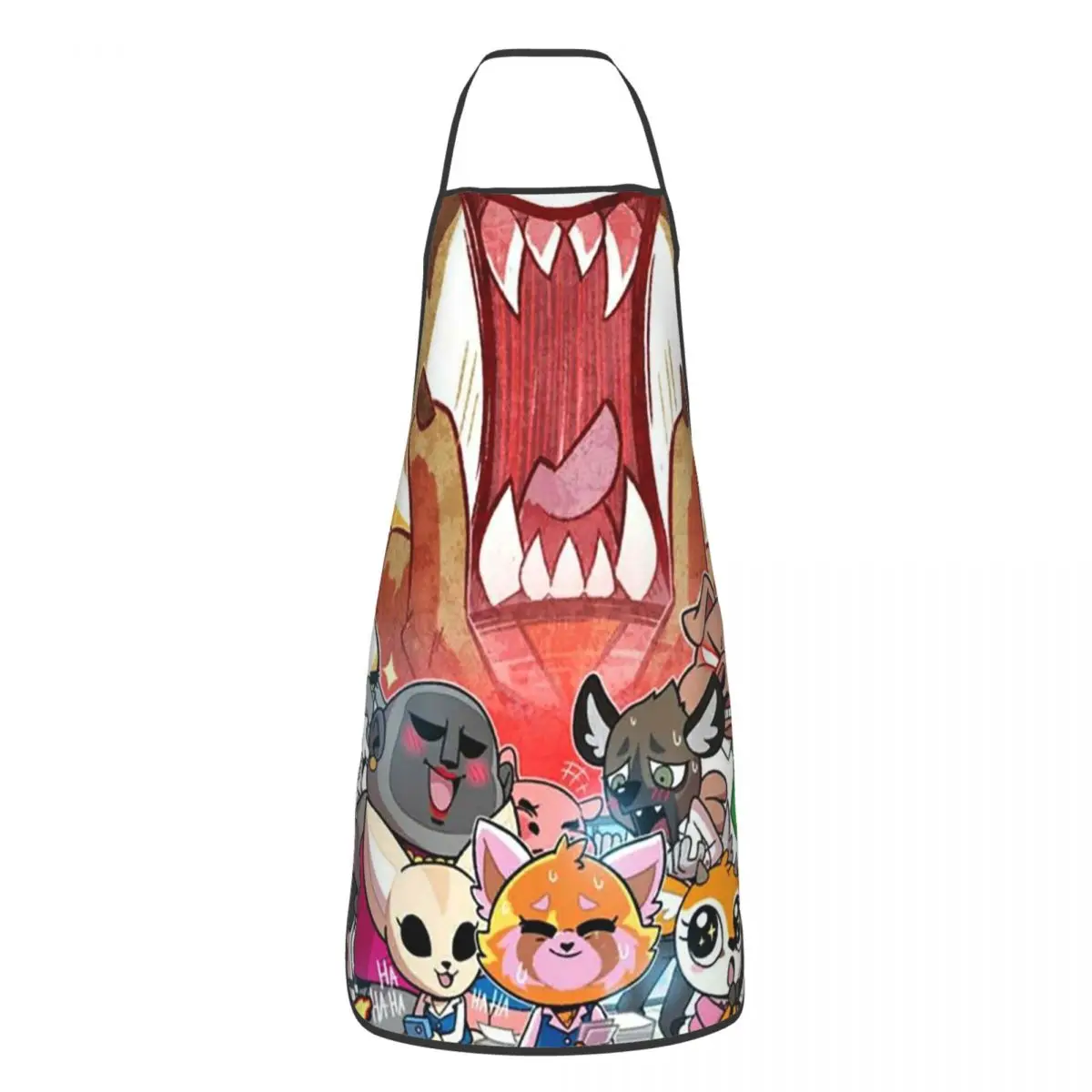 Aggregsuko Death Metal Karaoke Kamala Grembiuli Unisex Senza Maniche Cafe Bavaglini Aggressivo Retsuko Giardinaggio Tablier