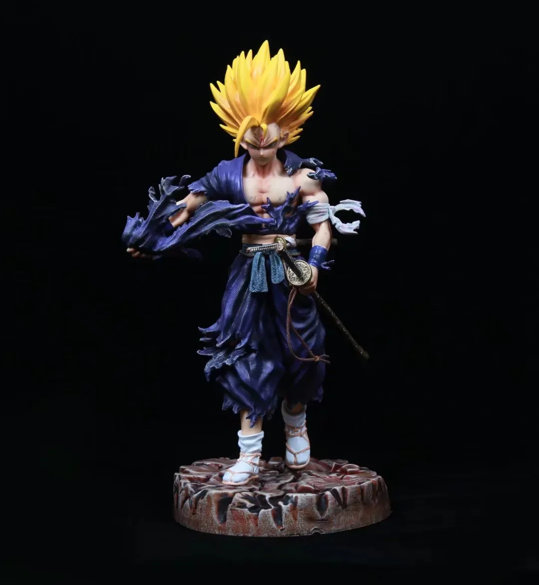 ПВХ фигурка самурая из аниме DBZ Gohan Игрушечная модель статуэтка 28 см новинка без
