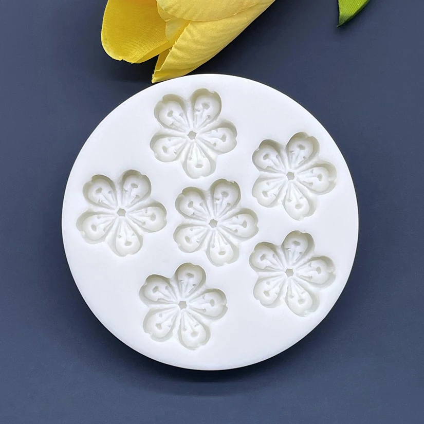 Blume Gänseblümchen Sakura Silikon Kuchen Backform Sugarcraft Schokolade Cupcake Harz Werkzeuge Fondant Kuchen Dekorieren Werkzeuge – Detail 18