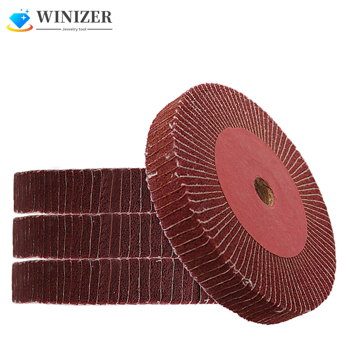 6 Inch Nylon Fiber Flap Disc Polishing Grinding Wheel Non-Woven Grinding Metal Disc Abrasive Discs for Wood Metal Buffing buffing wheels for bench grinder metal glass wood products polishing white