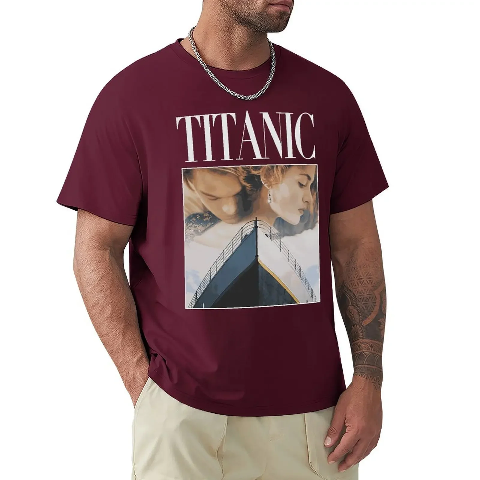 希少 TITANIC タイタニック ディカプリオ Tシャツ 90s Vintage Movie T-Shirts TITANIC タイタニック MICHAEL XL
