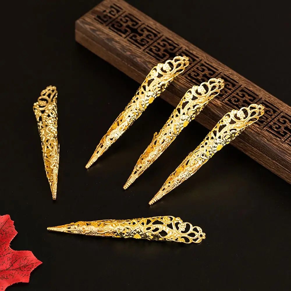 10Pcs Indian Thai Dance Dance Prop Peacock Finger Jewelry Finger Nail Tip Dance False Nail False Nail