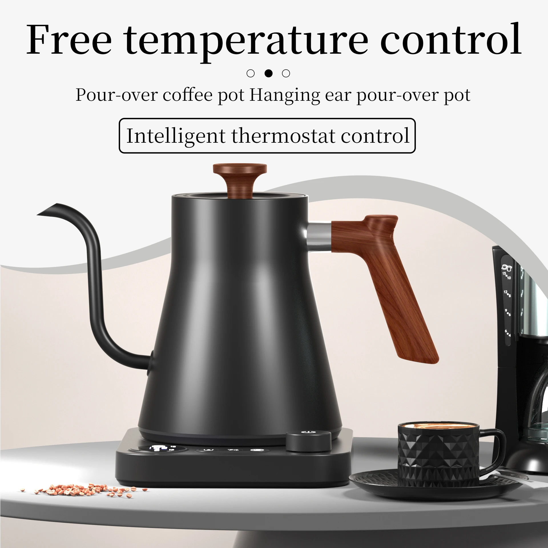 2025 Smart Temperature Control Gooseneck Kettle Electric Pour Over Coffee Kettle New