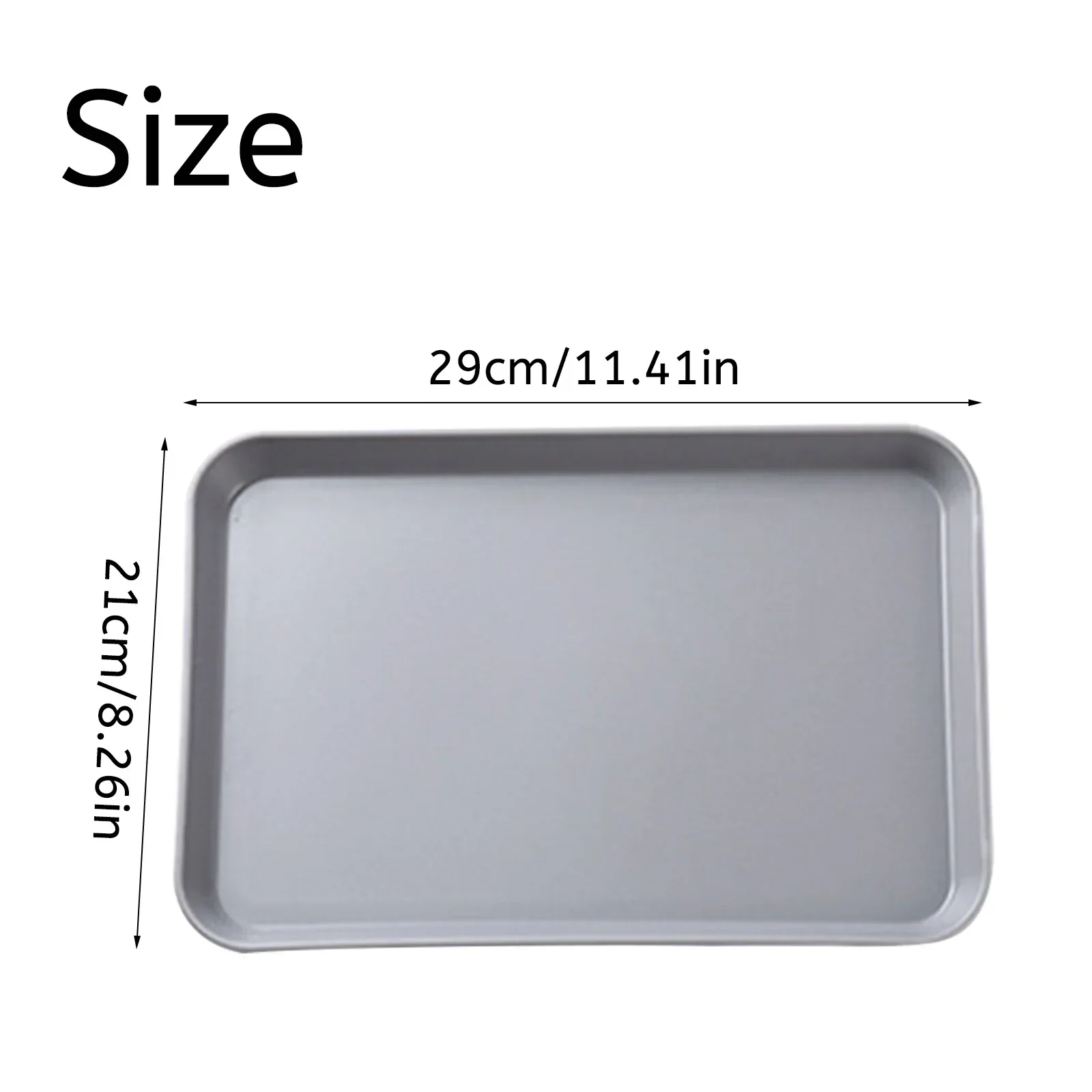 1Pc Rectangular Serving Tray Anti Slip Scratch Resistant Smooth Tray Plate Food Plate For Kitchen Home Decoration Accessories 4