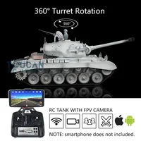 2.4G HENG LONG 1/16 7.0 Customized FPV Camera USA M26 RC Tank 3838 Metal Tracks Wheels Stickers Steel Gearbox Toys TH17321-T4 1