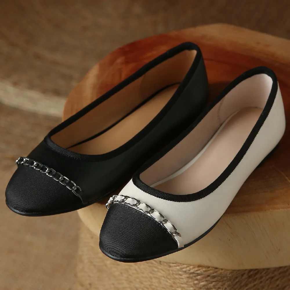 

Women's genuine leather black toe patchwork slip-on ballet flats leisure soft comfortable espadrilles casual daily ballerinas