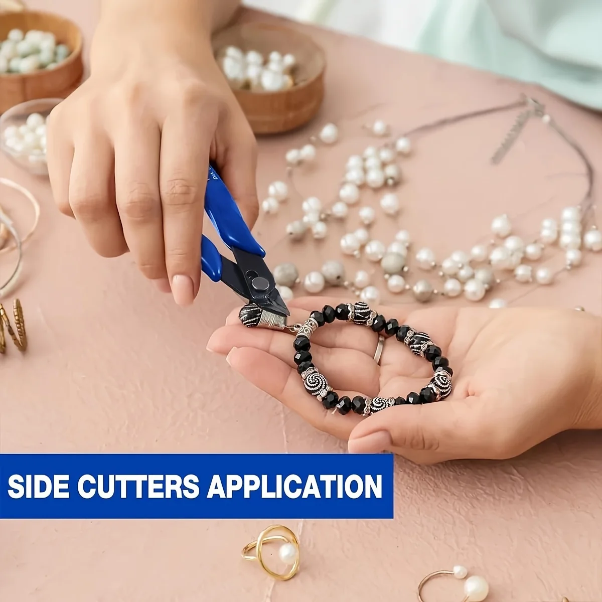 2Pcs Mini Nose Cutting Plier Electrical Wire Cable Cutter Metal Side Snips Flush Pliers Convenient Durable Tool wire cutter diagonal pliers