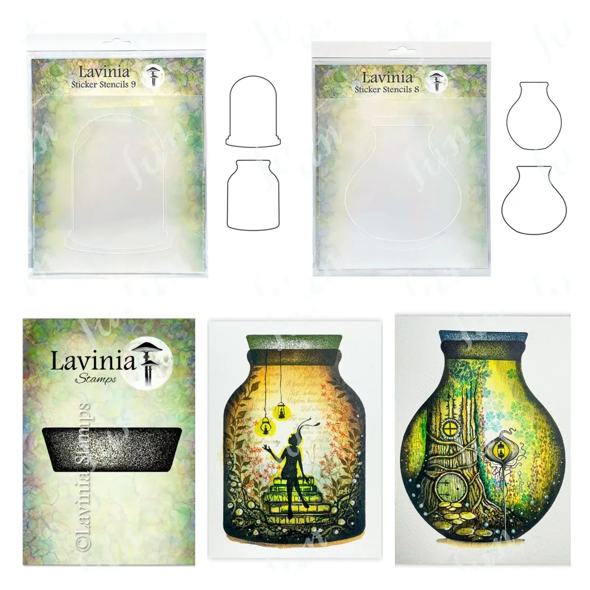 Holiday Decorations Bottle Jar Shaped Sticker Stencils Alice in Wonderland Scrapbooking Bottle Stopper Stamps for Journaling