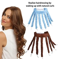Bigoudi paresseux bigoudis sans chaleur tige à friser bandeau boucles ruban de soie dormir vague douce formateurs pas de chaleur boucles ruban 1