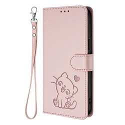 Lovely Cat Leather Wallet Phone Case for Realme P3 Pro 5G (YB0981)