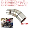 Slip-on For CFMOTO Papio 125 Papio125 XO-1 XO-2 XO baboon 2023 Motorcycle Exhaust Muffler Moto Escape Modify Middle Link Pipe