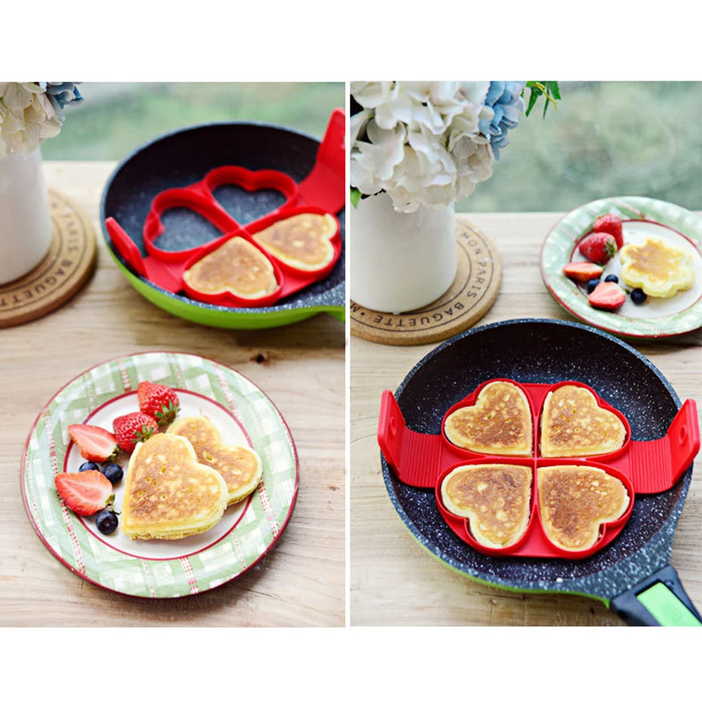 Egg Mold Food Grade Egg Pancake Ring Non-stick Egg Omelet Mold Silicone Egg  Cooker Pancake Maker Fried Egg Shaper Omelet Moulds - AliExpress