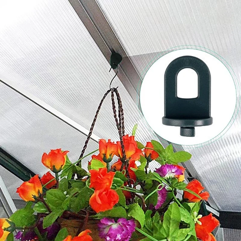 

50pcs Greenhouse Clips Fastener Tied Buckle Hanging Hook For Plant Vegetable Grafting Hanging Support Plant Pot Hanger Clip