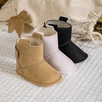3-Colors Winter Snow Baby Booties Baby Boy Girl Toddle Shoes Newborn Cotton Anti-Slip Sole First Walkers Infant Shoes 1
