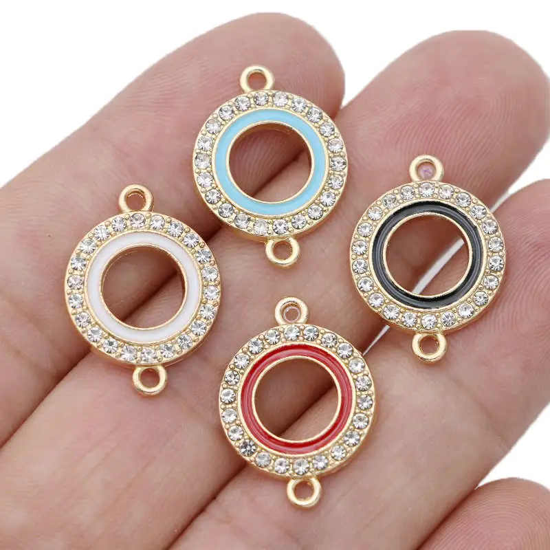 Enamel Connectors Jewelry Making Circle Connector Jewelry Making