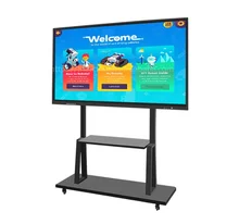 

65 inch wholesale ir touch screen monitor dual os lcd display all in one pc interactive 4k smart whiteboard